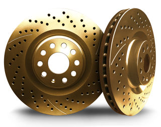 Premium Slotted Drilled Rotors + Metallic Pads Max Brakes Front /& Rear Performance Brake Kit TA044633 Fits: 2014 14 2015 15 Toyota Corolla W//Rear Disc Brake