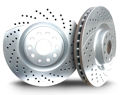 Picture of 2019 dodge charger chromebrakes drilled and slotted silver rear rotor