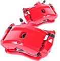 Picture of 1995 acura integra brakeworld powder coated replacement calipers red front left