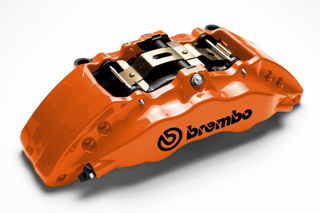Picture of 2018 acura nsx brembo performance brake calipers orange front right