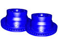 Picture of 1998 acura el chromebrakes drilled and slotted blue front rotor